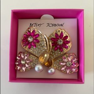 Gorgeous BJ butterfly earrings with faux oearls.